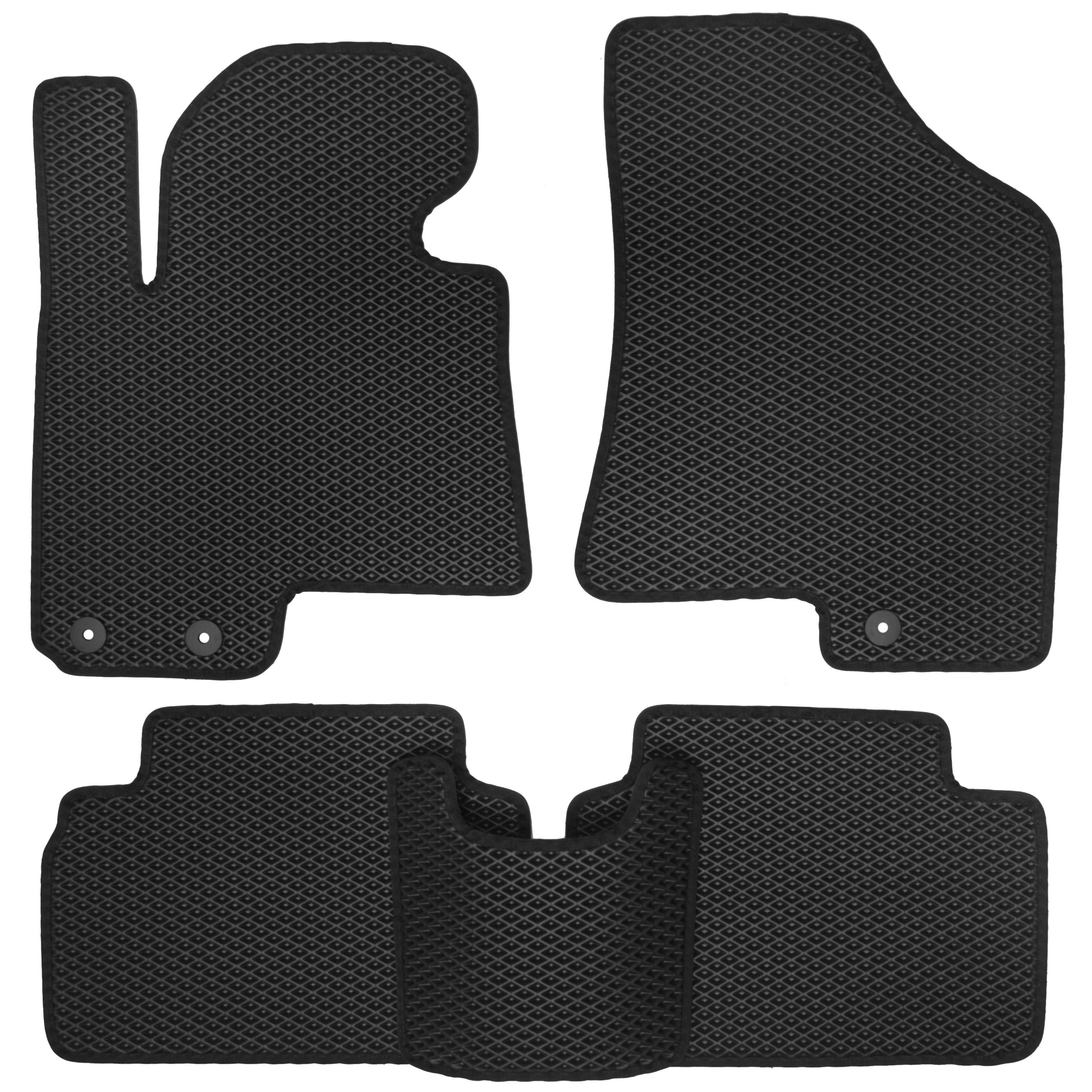 Коврики в салон Kinetic для Kia Sportage '2010-2015 EVA-полимерные Черный