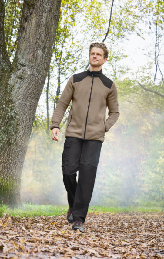 Куртка чоловіча Crivit Sports 181K XL на флісі Коричневий/Чорний (181K/XL) - фото 3 Куртка чоловіча Crivit Sports 181K XL на флісі Коричневий/Чорний (181K/XL) - фото 3