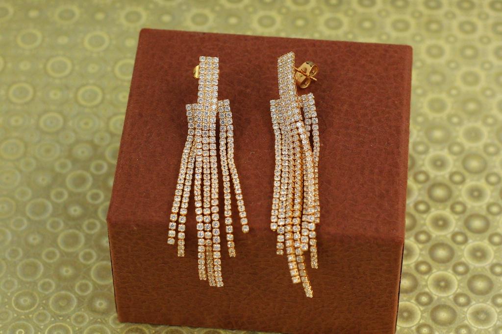 Серьги подвески Xuping Jewelry Спектакль 8 см Золотистый (28094319)