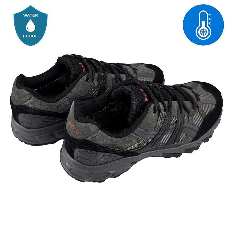 Кросівки чоловічі комбіновані термо 20887-2 p. 44 27,5 см Сірий з чорним - фото 4 Кросівки чоловічі комбіновані термо 20887-2 p. 44 27,5 см Сірий з чорним - фото 4