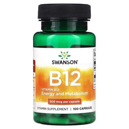Кобаламин B-12 Swanson Vitamin B12 500 mcg 100 caps (SW030)