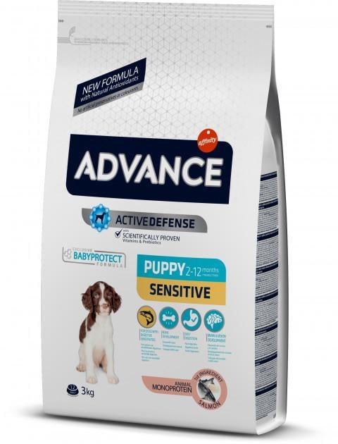 Корм для собак сухой для собак Advance Dog Puppy Sensitive 3 кг