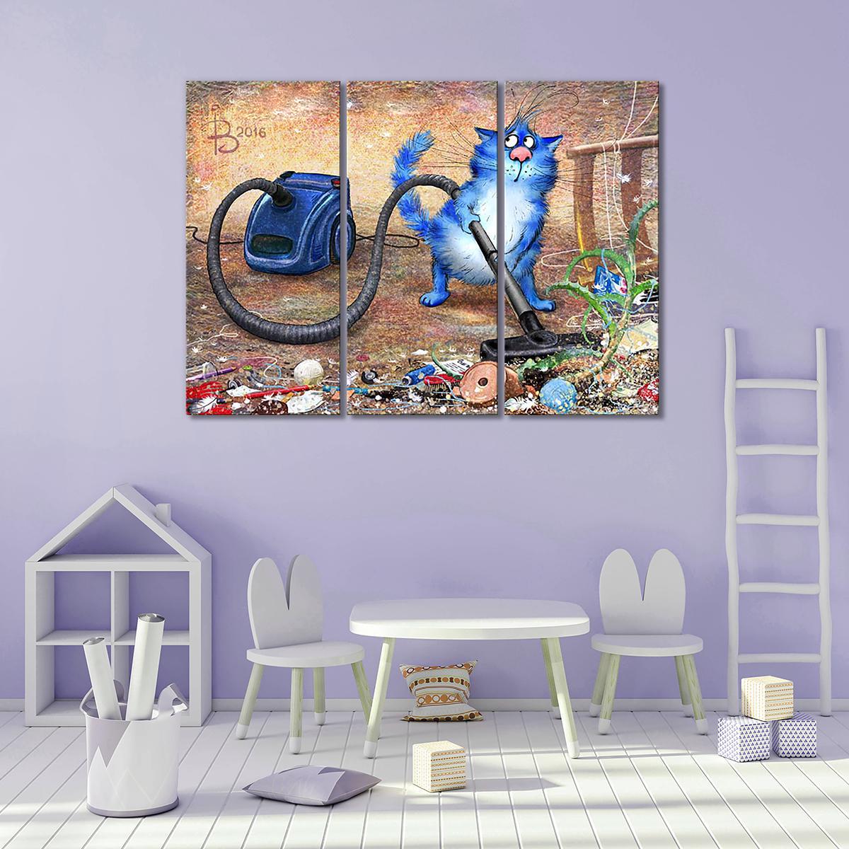 Модульная картина Инновации 3 модуля 120x180 см