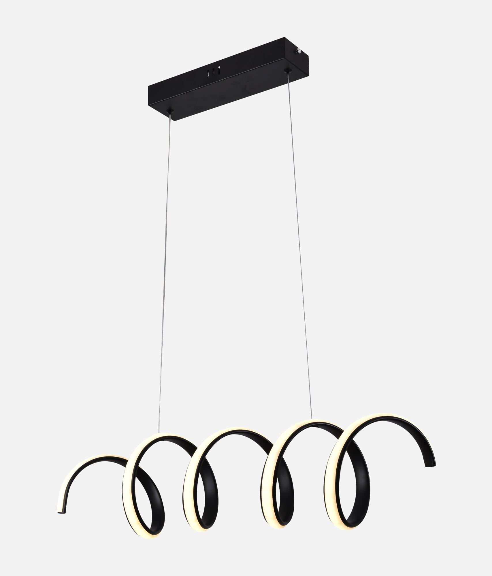 Люстра подвесная светодиодная Sirius LCD3055 BK Черный