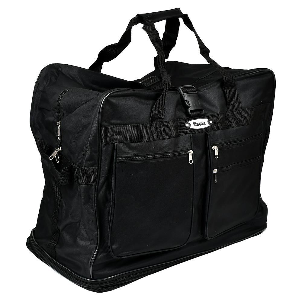 Сумка на колесах дорожная Eagle R33491 с расширителем большая полиэстеровая 36" Черный (c56bbf96)
