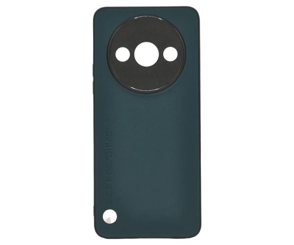 Кожаный чехол - накладка CODE Tactile Experience для Xiaomi Redmi A3 Зелёный