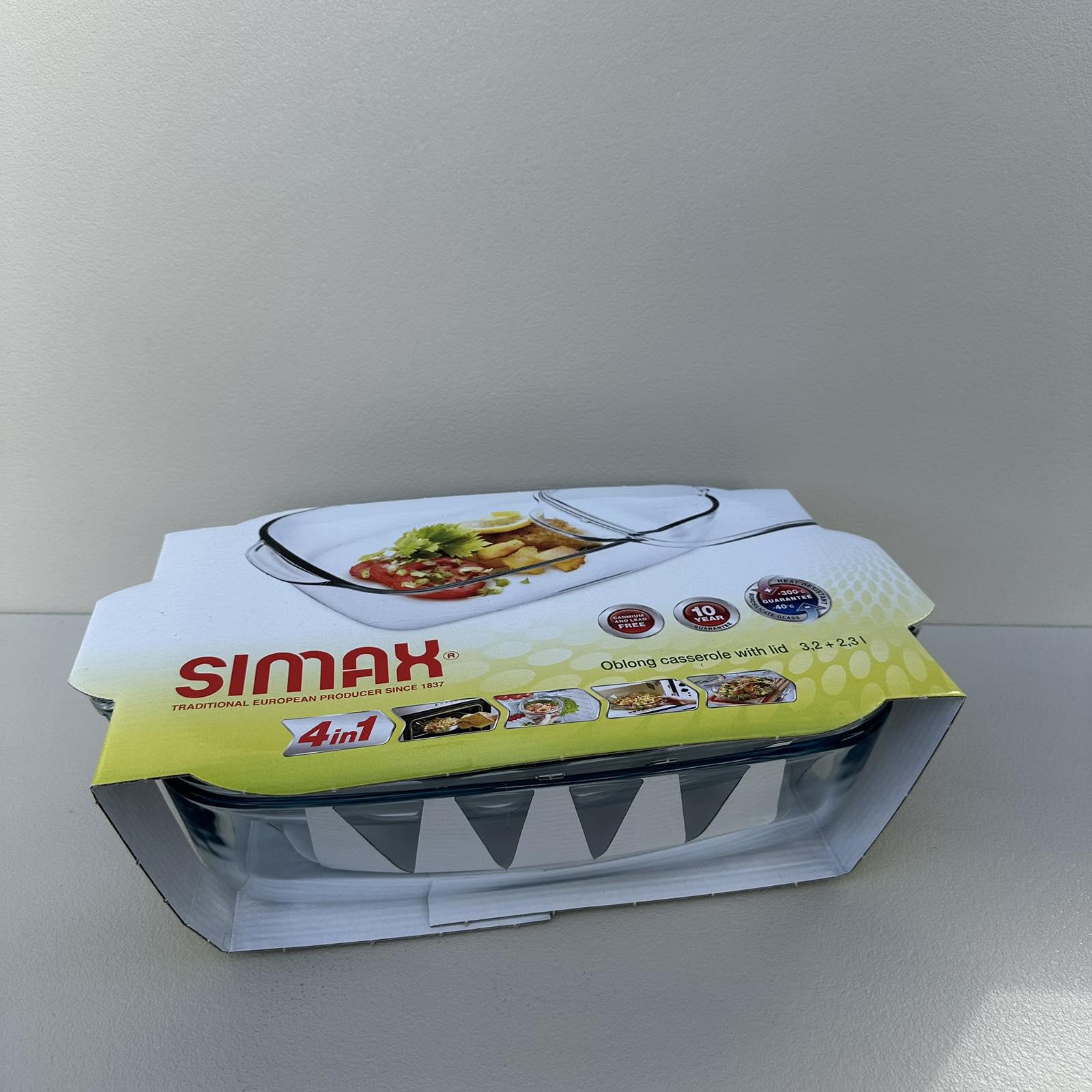Гусятниця скляна Simax Color 7356-7366 SIM 3,2 л прямокутна з кришкою 36,5х20,8х13,5 см (1200241080) - фото 6