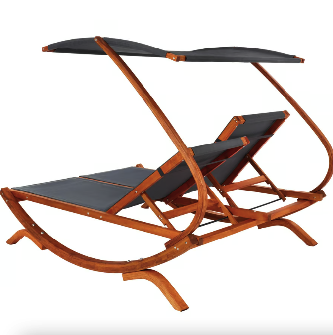 Садовий шезлонг Di Volio Pionza двомісний Сірий (4934) - фото 8