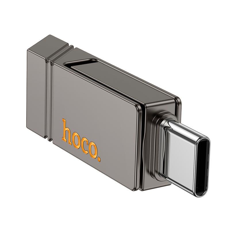 Флеш-пам'ять USB Hoco UD14 128 Гб USB-A/USB-C Grey (17541) - фото 2 Флеш-пам'ять USB Hoco UD14 128 Гб USB-A/USB-C Grey (17541) - фото 2