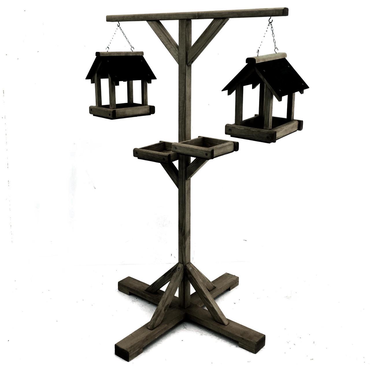 Кормушка на стойке из дерева Пиви Мокко (КСС-000310) Кормушка на стойке из дерева Пиви Мокко (КСС-000310)