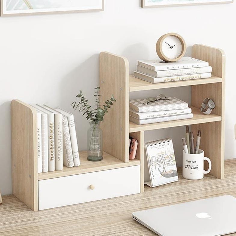 Полка-надстройка настольная из дерева Тринова бланже-зефир (АКД-02240120)