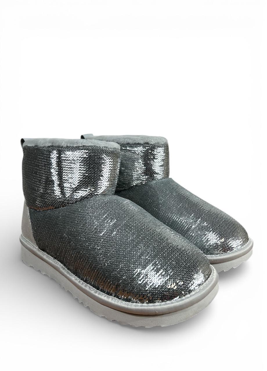 Угги UGG Kids Classic Mini Mirror Ball р. 36/US 4/22,5 см Серебряный (s/n1143708K)