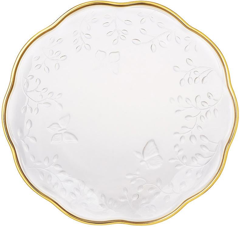 Набор 6 стеклянных тарелок Butterfly 19,5 см