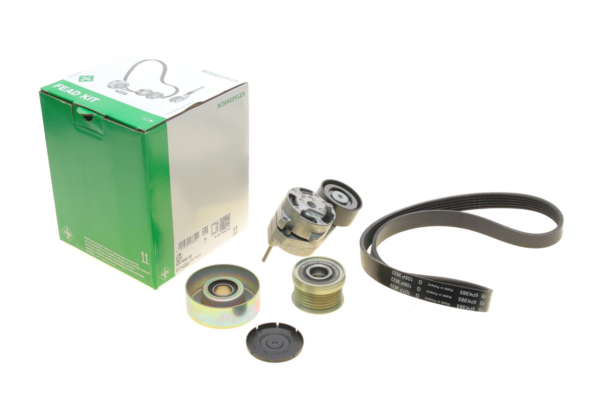 Комплект ремня генератора INA BMW 3 F30/F80 12-16 N13 B16 6PK985 (529 0482 20)