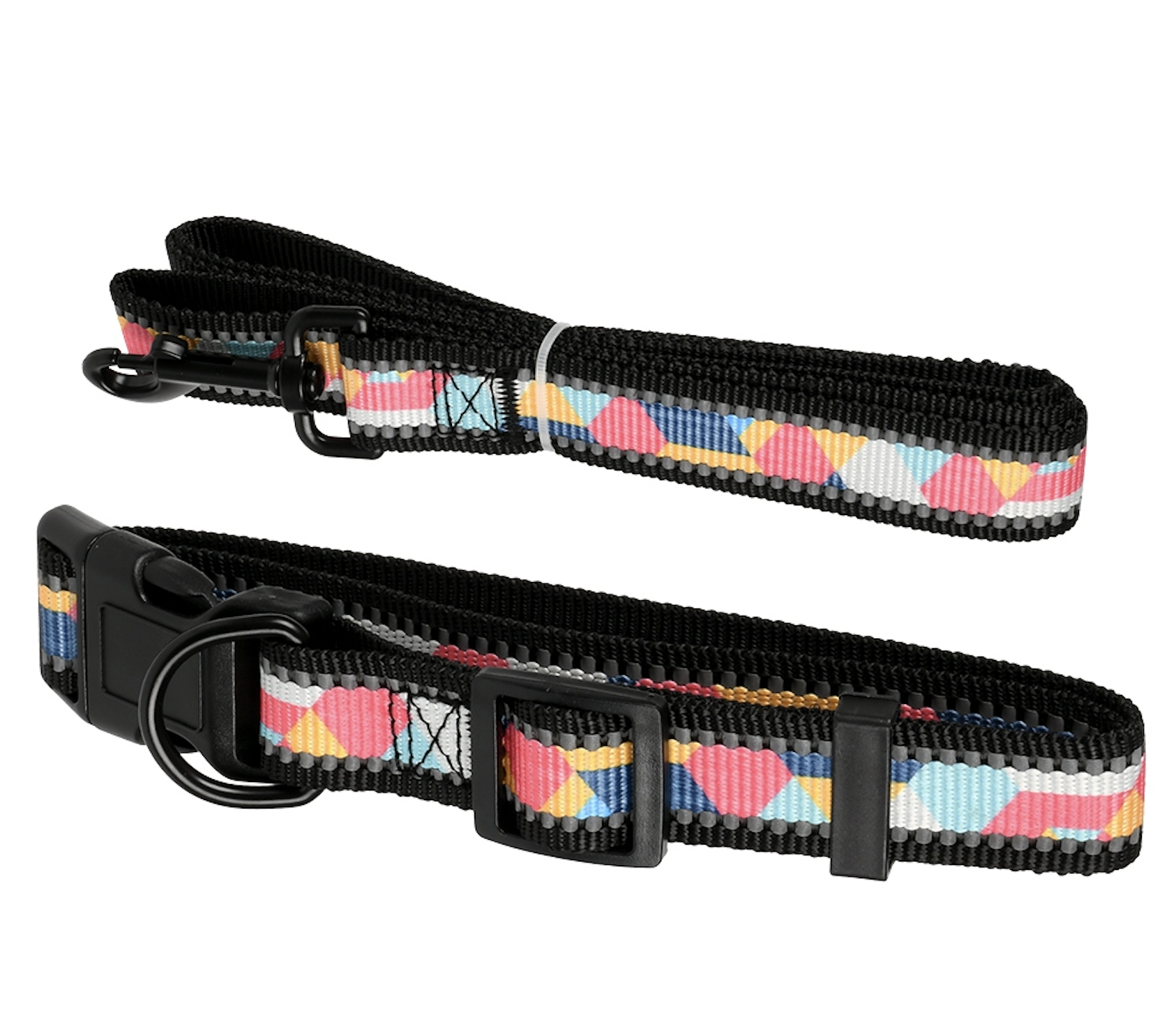 Ошейник с поводком для животных 2 пр. 33-53 см/120 см (R38397)