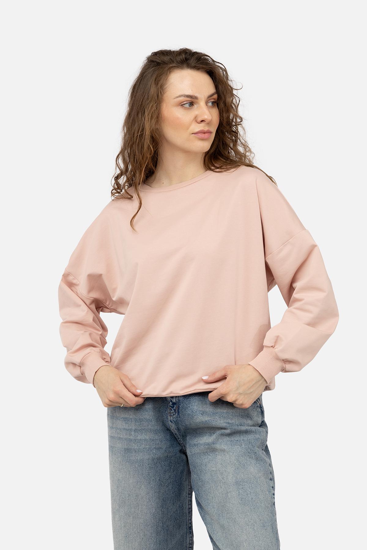 Свитшот женский р. 46 Розовый (SKT000957872) - фото 2 Свитшот женский р. 46 Розовый (SKT000957872) - фото 2