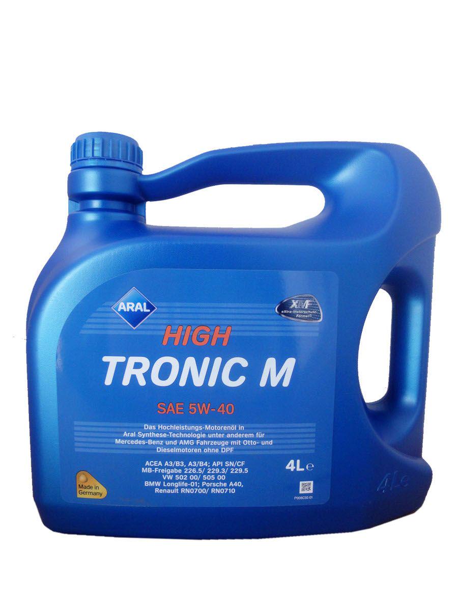 Моторное масло ARAL HighTronic M 5W-40 4 л (154FE8) Моторное масло ARAL HighTronic M 5W-40 4 л (154FE8)