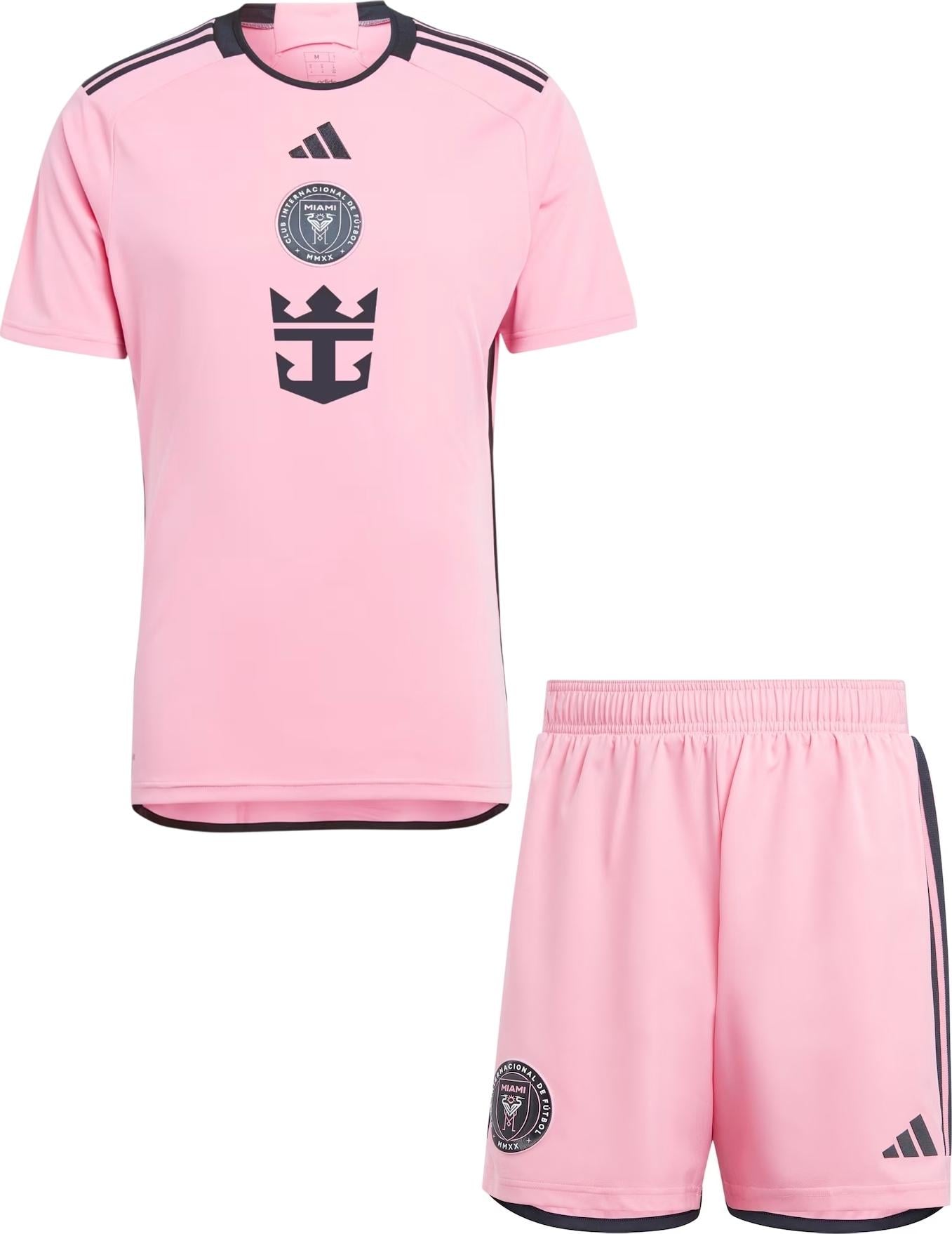 Футбольная форма Интер Майами 2024-2025 домашняя F0146 S Розово-черный (48176-45)