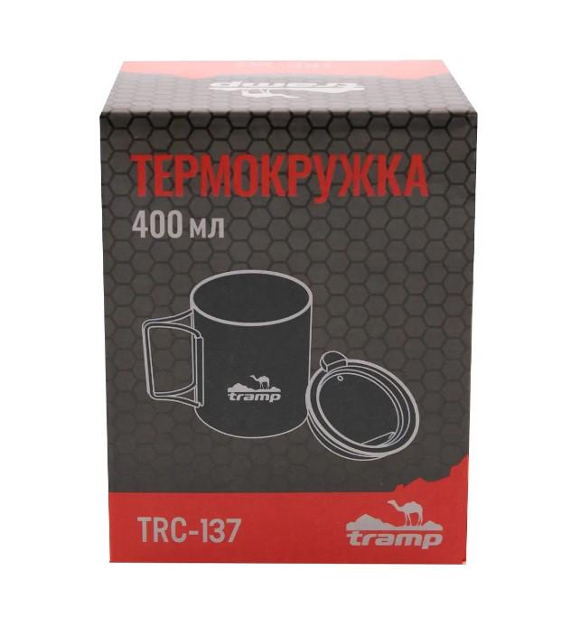 Термокружка Tramp 0,4 л со складными ручками и поилкой (28352) - фото 4