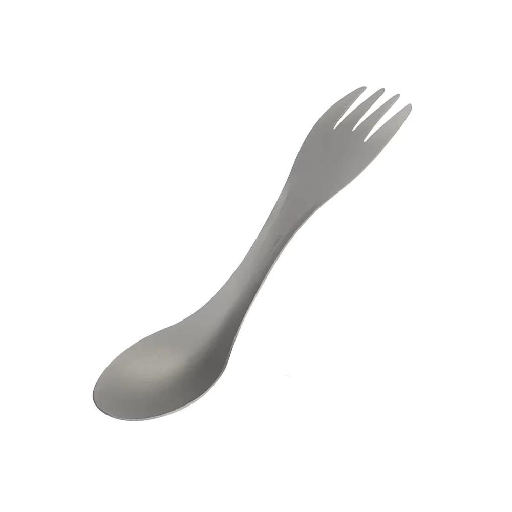 Ложка-вилка титанова 2в1 Grey (83838)