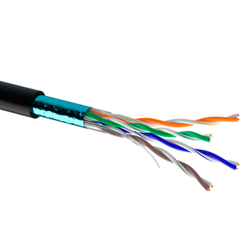 Кабель зовнішній Одескабель КППЕ-ВП 4x2x0,51 F/UTP cat.5e мідний Ethernet 100 м (26498718)