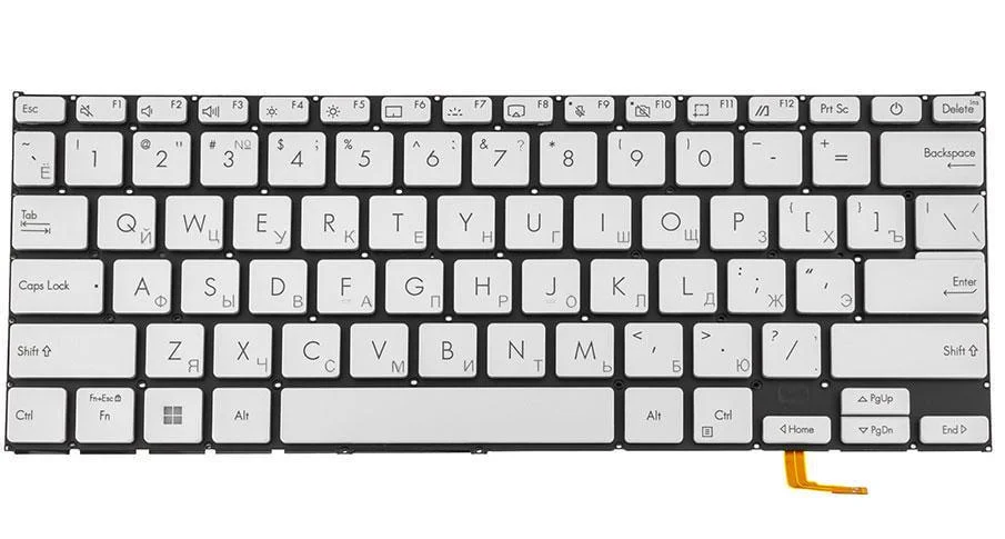 Клавіатура для ноутбука Asus X1402 Сірий (171778)