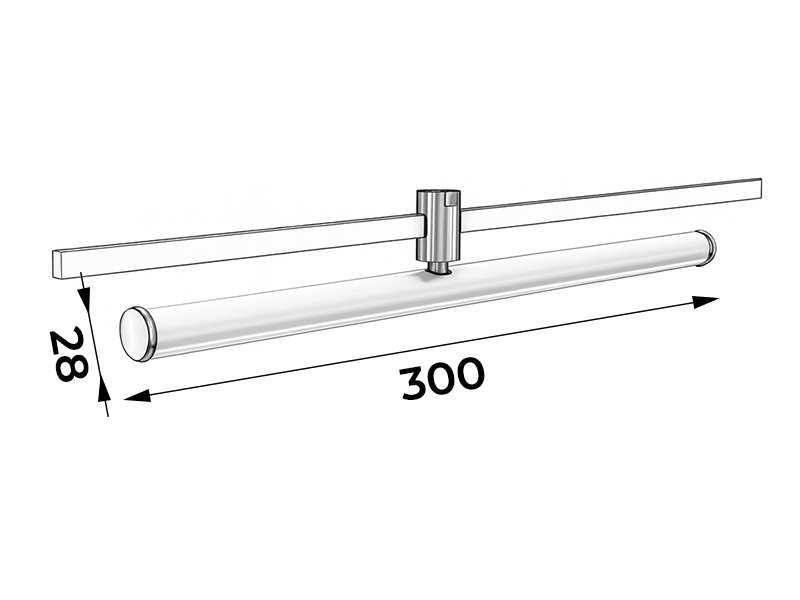 Светильник трековый светодиодный LEDUA AeroLine YZ1807 48V 10W 4000К 280° 300 мм Черный (10244) - фото 2 Светильник трековый светодиодный LEDUA AeroLine YZ1807 48V 10W 4000К 280° 300 мм Черный (10244) - фото 2