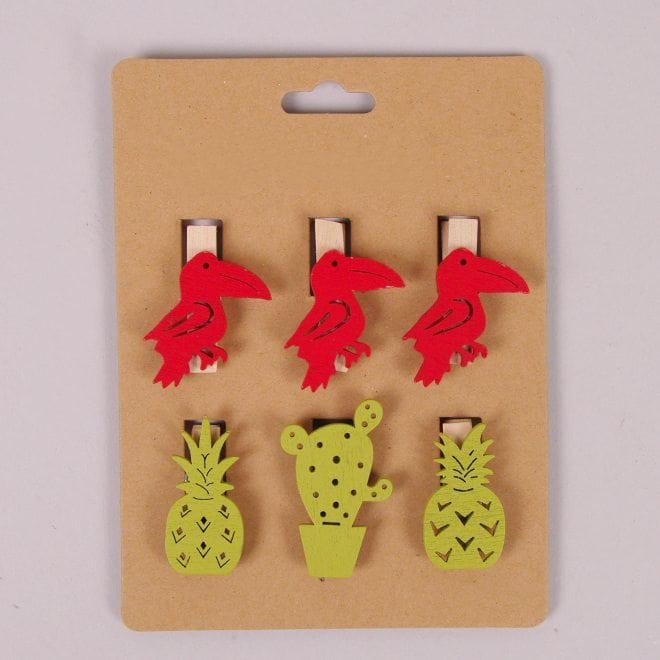 Декор на прищіпці Flora Mix 6 шт. (22594)