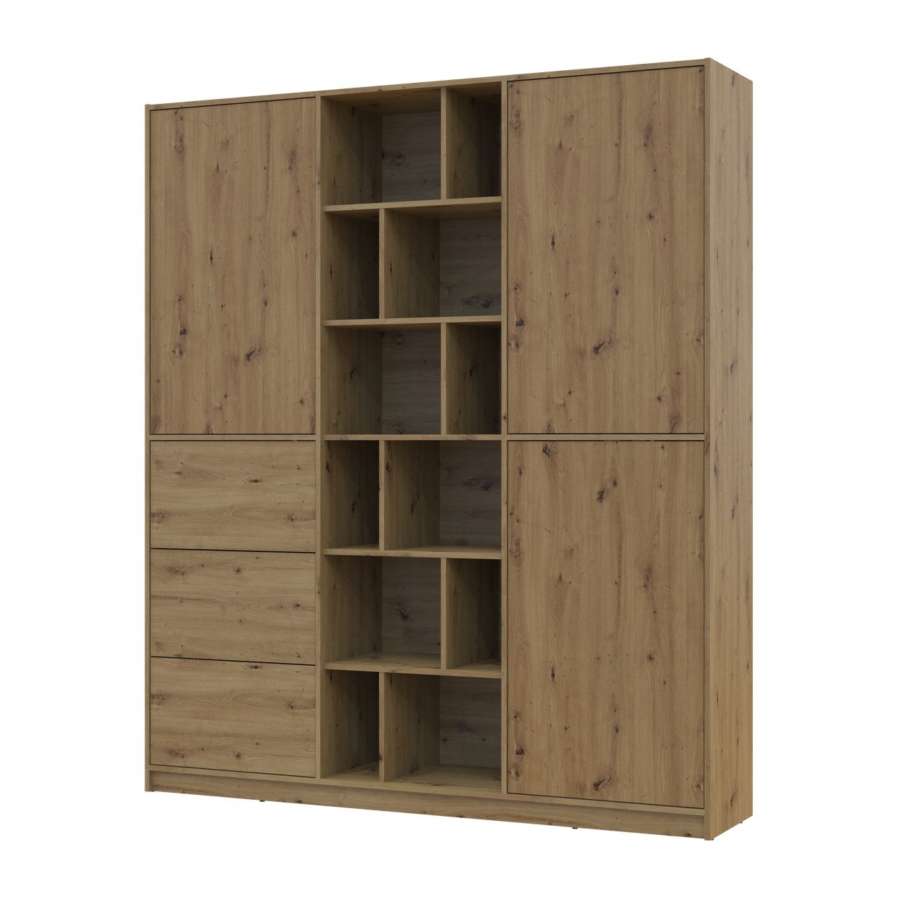 Шафа розпашна з шухлядками Doros Морган ДСП 180х40х210 мм Дуб Артізан/Дуб Артізан (44900407)