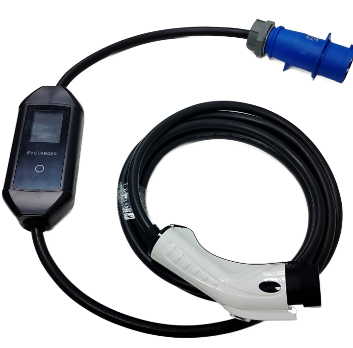 Зарядное устройство для электромобиля EV 32A/7 кВт GB/T портативное с силовой розеткой 220 В 32 А OLED (XCACK01-G)