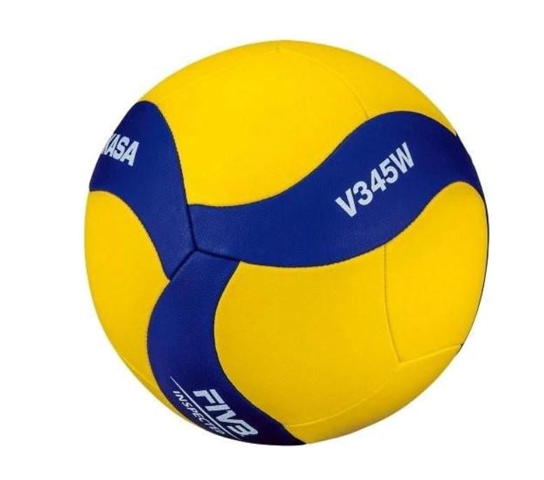 Волейбольный мяч школьный Mikasa V345W р. 5 Желтый/Синий (V345W)