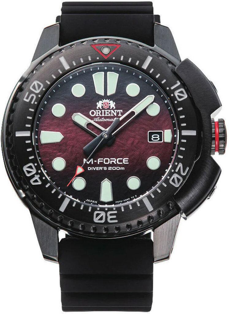 Наручний годинник чоловічий Orient M-Force Automatic Diver RA-AC0L09R00B з сталевим корпусом/сапфіровим склом WR 200 м Червоний (3124939553)