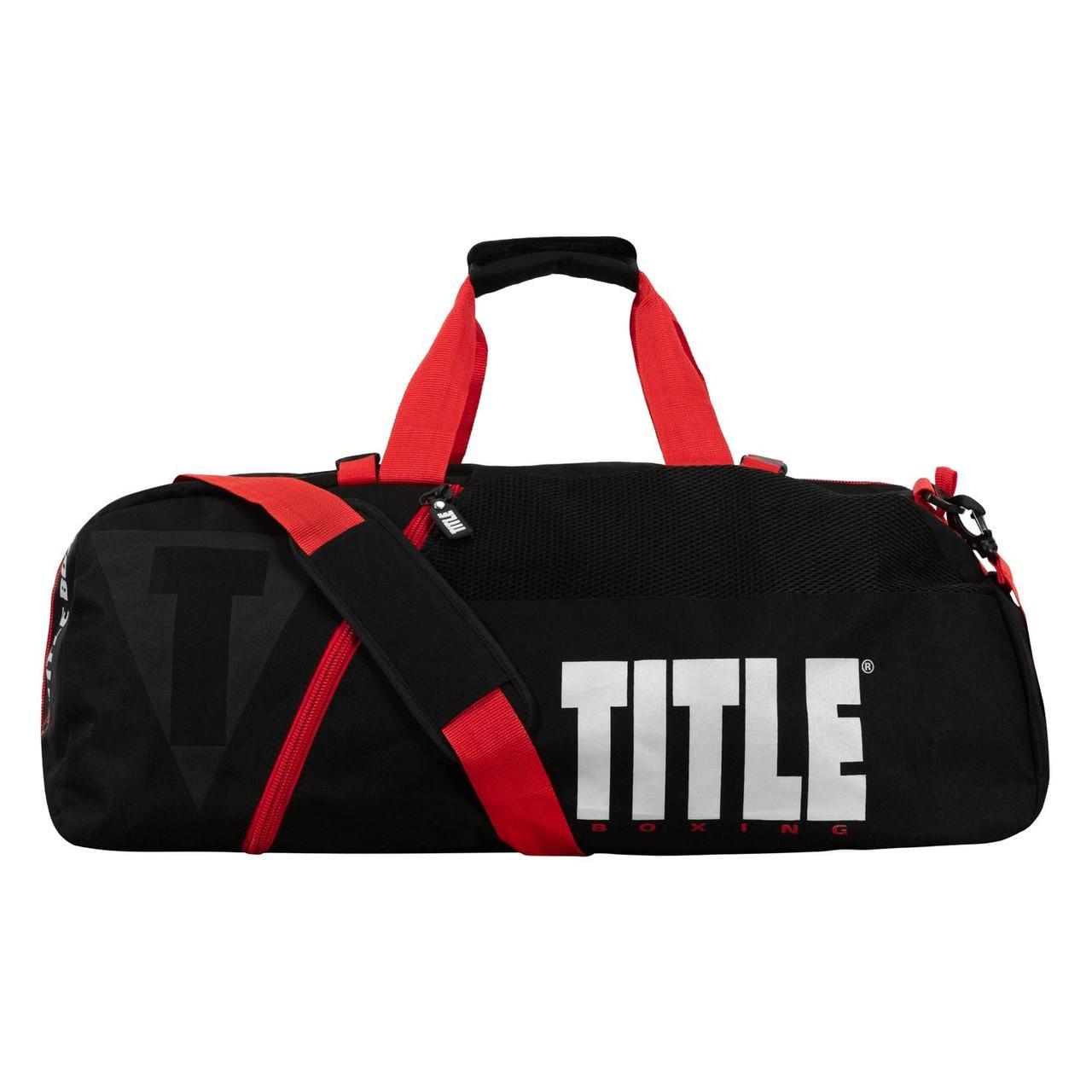 Спортивная сумка TITLE Boxing Champion Sport Bag/Backpack Black/Red (3070041635)