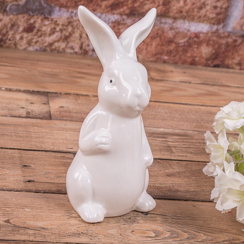 Зайчик керамический 17 см Белый (2349)