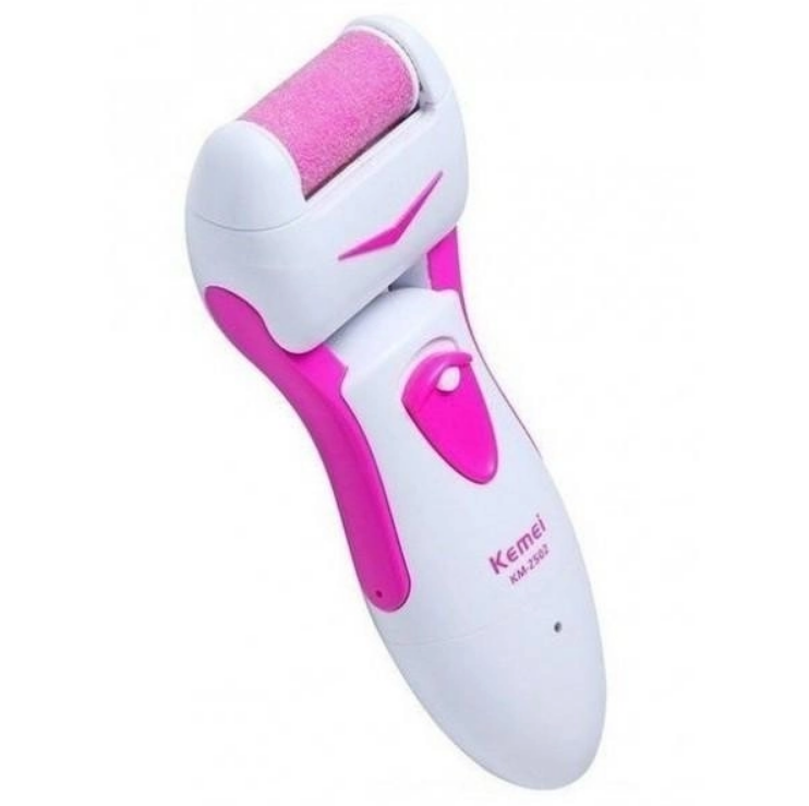 Пилка электрическая Kemei KM-2502X для омертвевшей кожи Pink (D2502351)