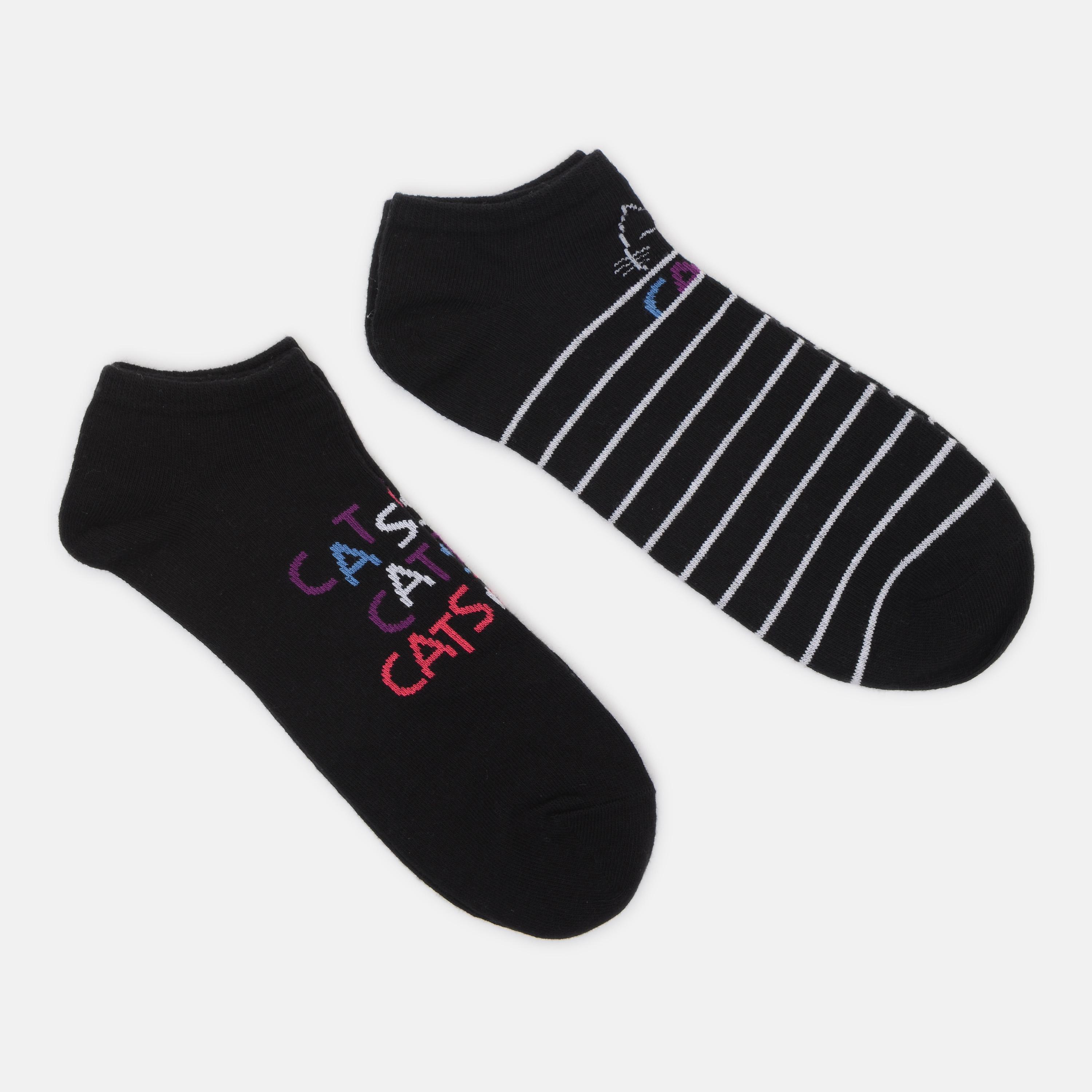 Шкарпетки C&A написи р. 39-42 2 пари Чорний (1509897445)