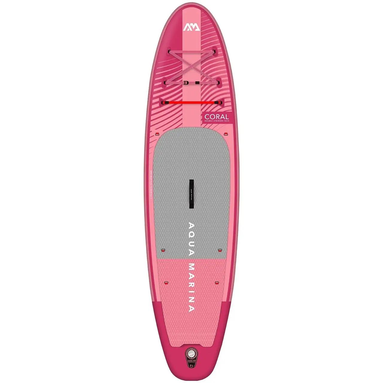 SUP-дошка надувна Aqua Marina Coral Raspberry BT-23COPR універсальна 10,2" (19423250) - фото 1