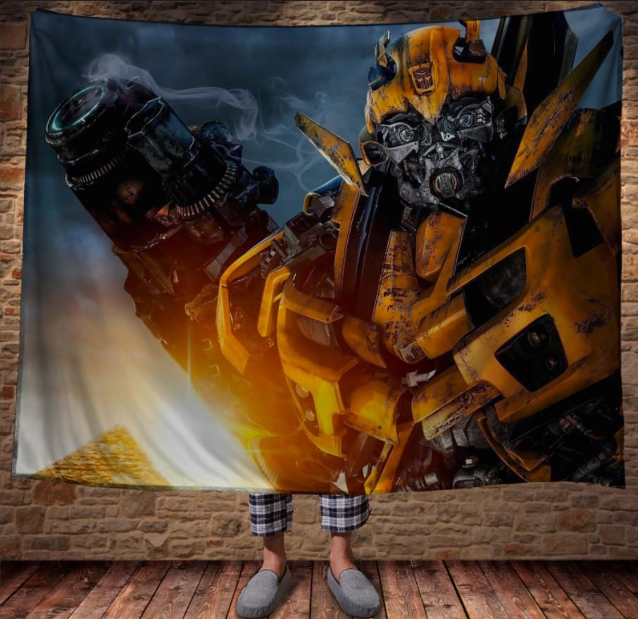 Плед с 3D принтом Бамблби Трансформеры 2 150x200 см (epi_0440)