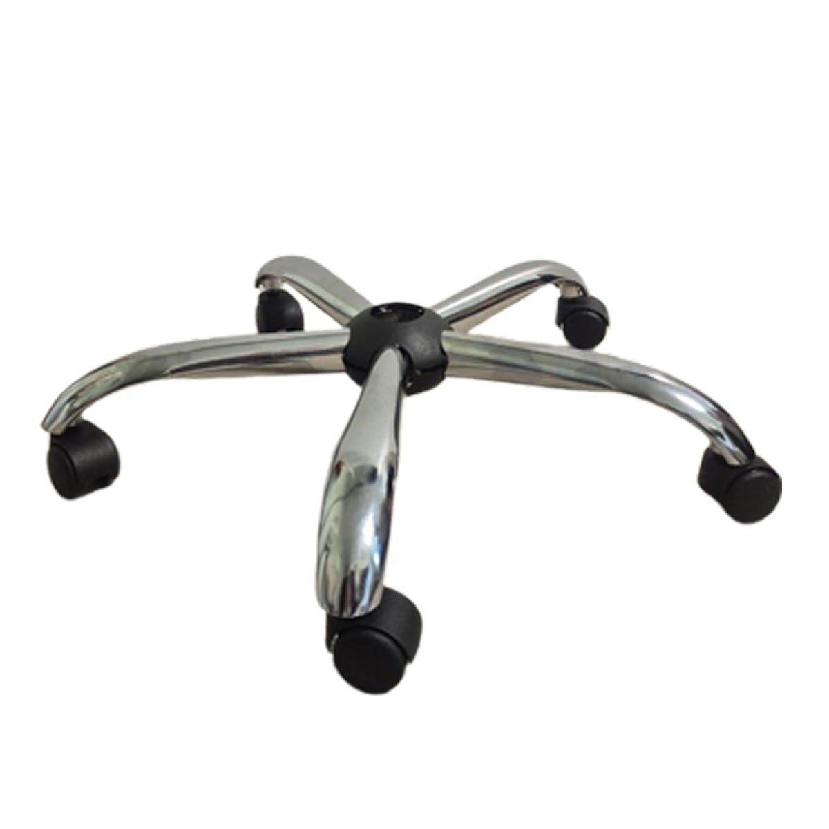 Основа Павук для офісного крісла АМФ з роликами металева хромована 640 мм (2405581755)