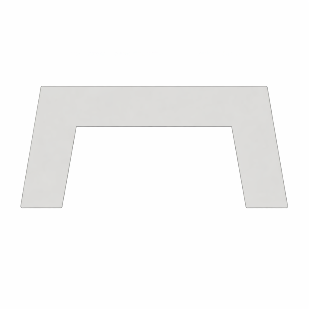 Обвід універсальний для обходу віконного профілю акрил 38x45 мм Білий (ОПВ_38х45_Б)