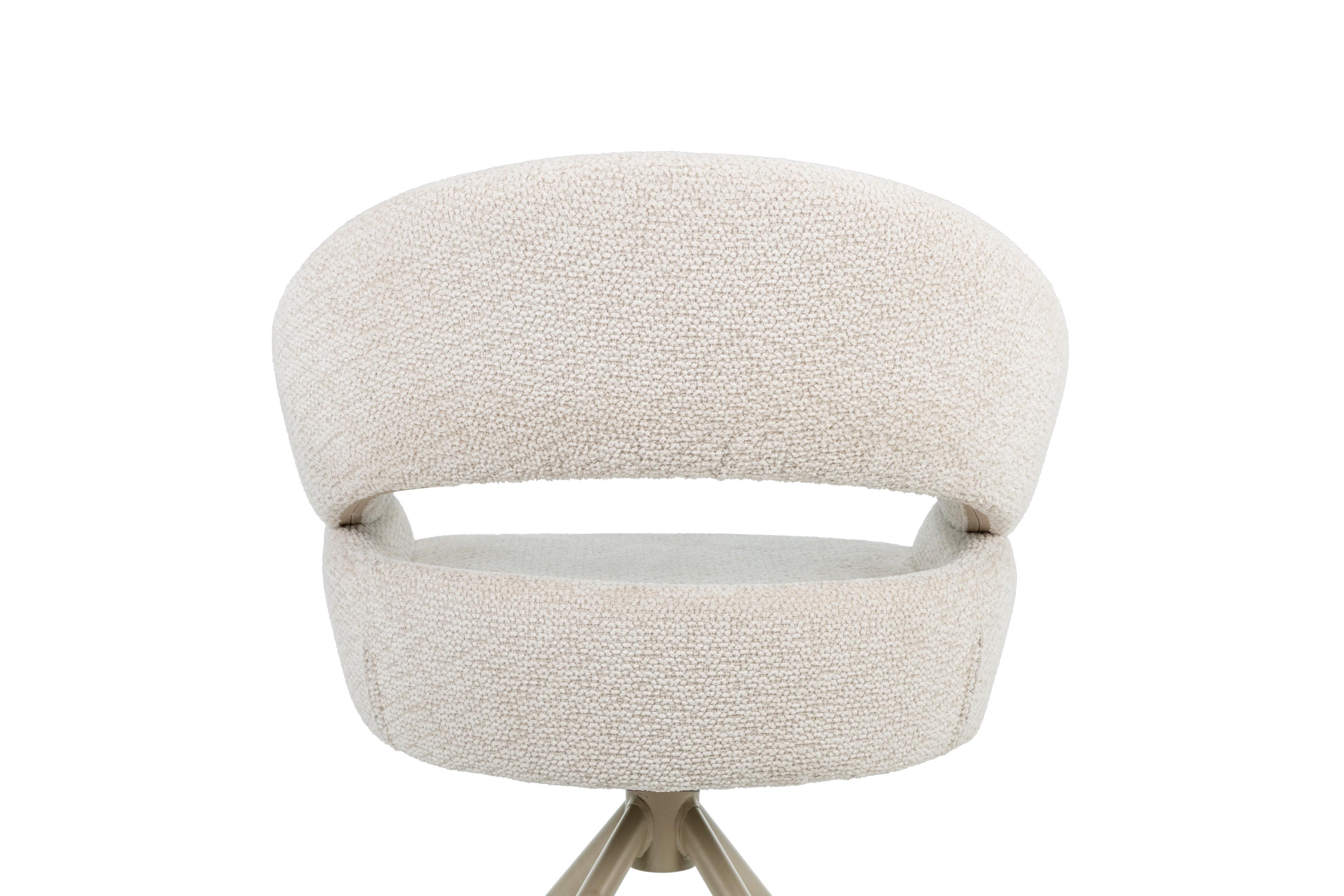 Стул поворотный Vetro Молочное облако/Капучино (R-180) - фото 6