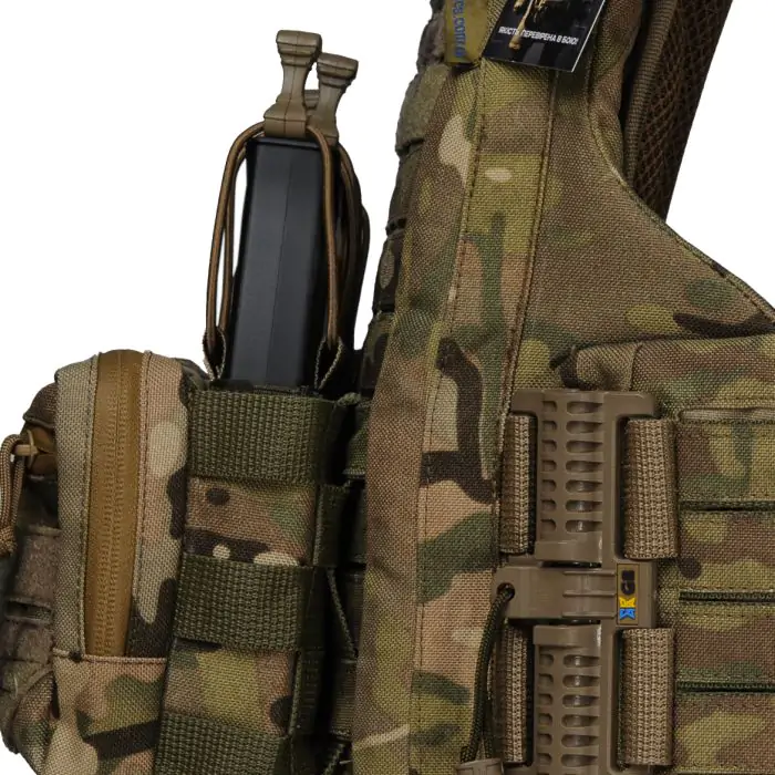 Плитоноска Warmor Gen6 Органайзер комбинирований под 3 магазина Мультикам - фото 11