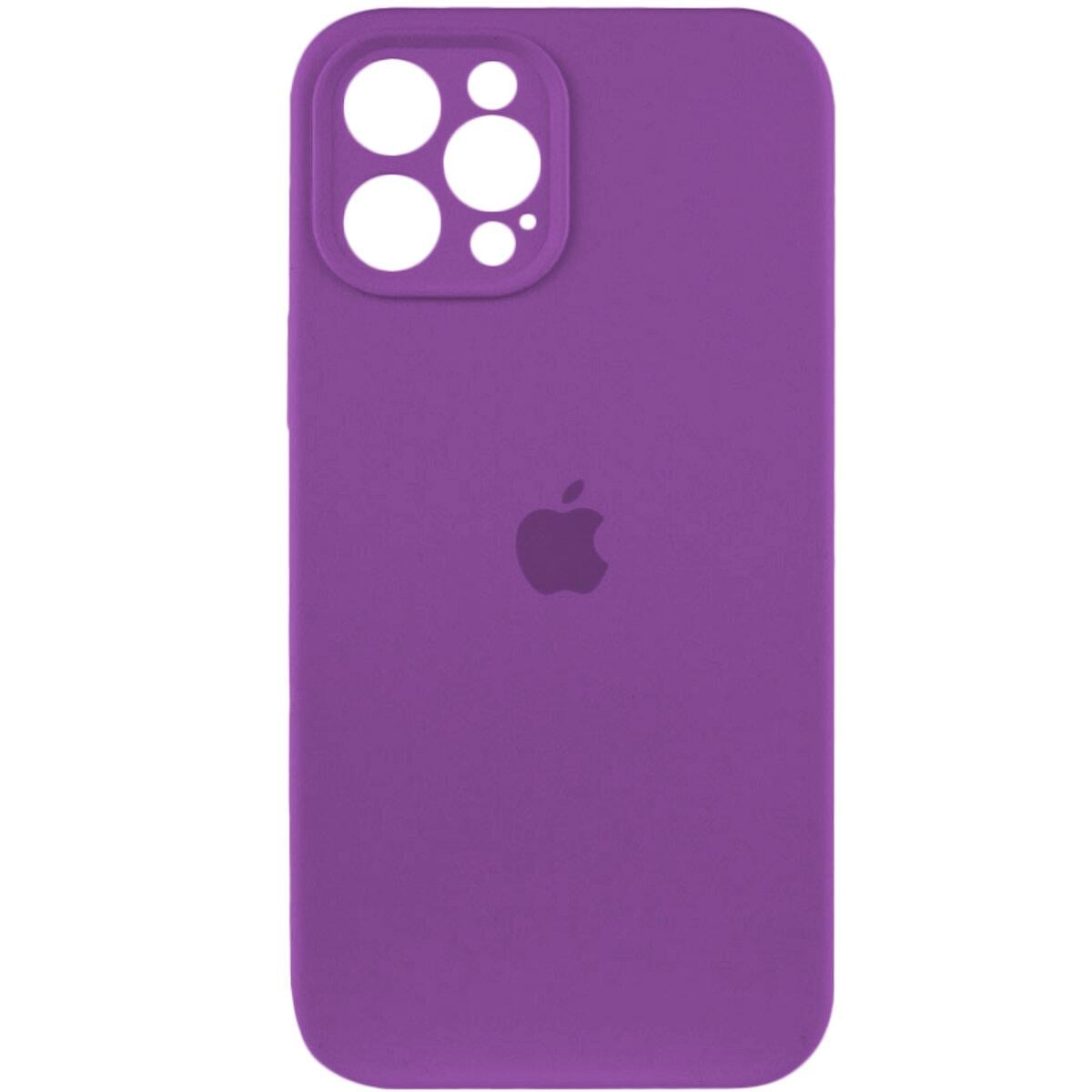 Противоударный чехол для Apple iPhone 12 Pro Max Silicone Full Case AA Camera Protect / Purple