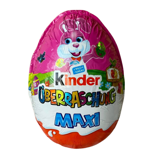 Шоколадне яйце Kinder Uberraschung Easter Maxi Зайчик рожевий 100 г (25104288)