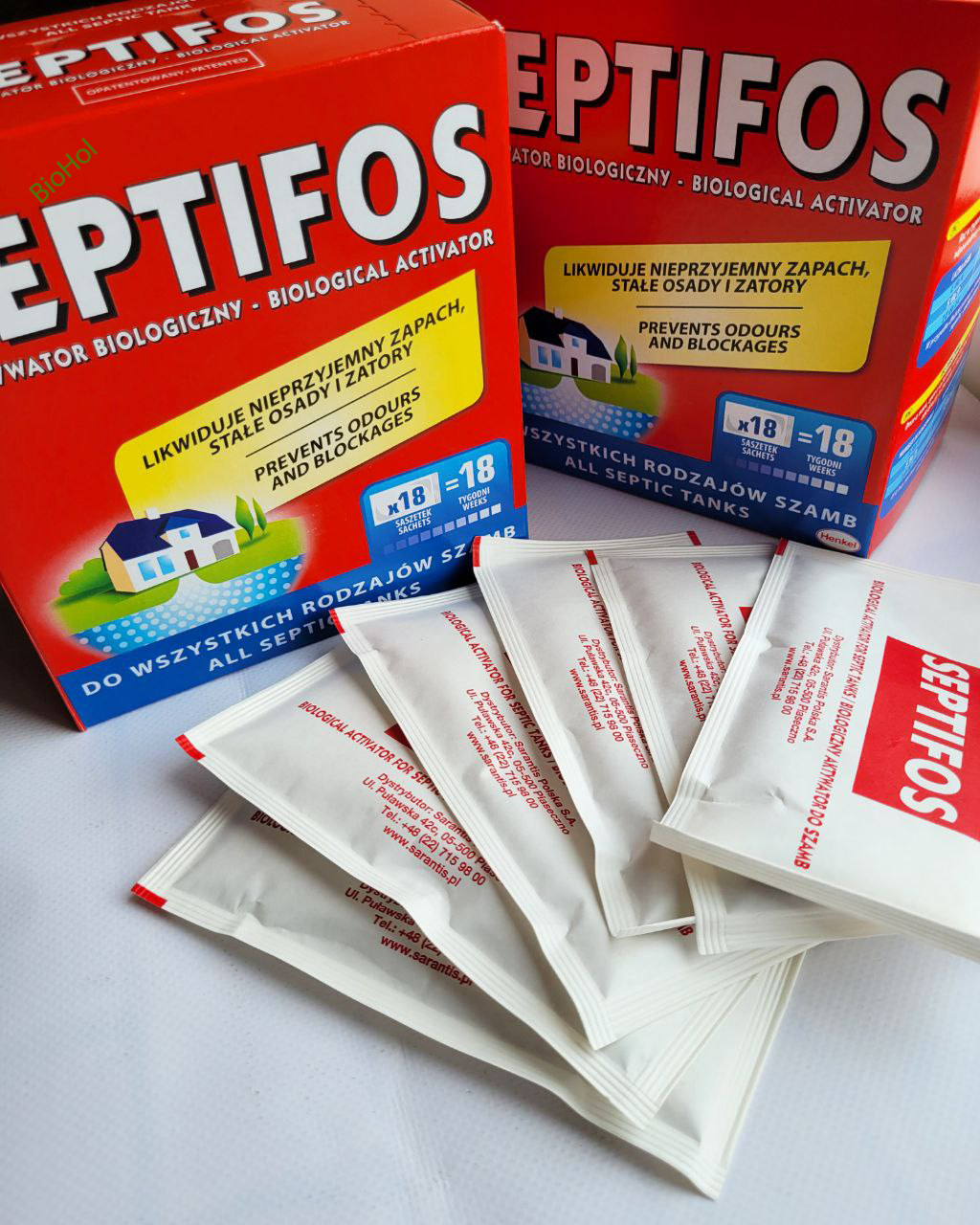 Бактерии для септика и выгребной ямы Септифос 648 г 18 пакетиков (3502) - фото 2 Бактерии для септика и выгребной ямы Септифос 648 г 18 пакетиков (3502) - фото 2
