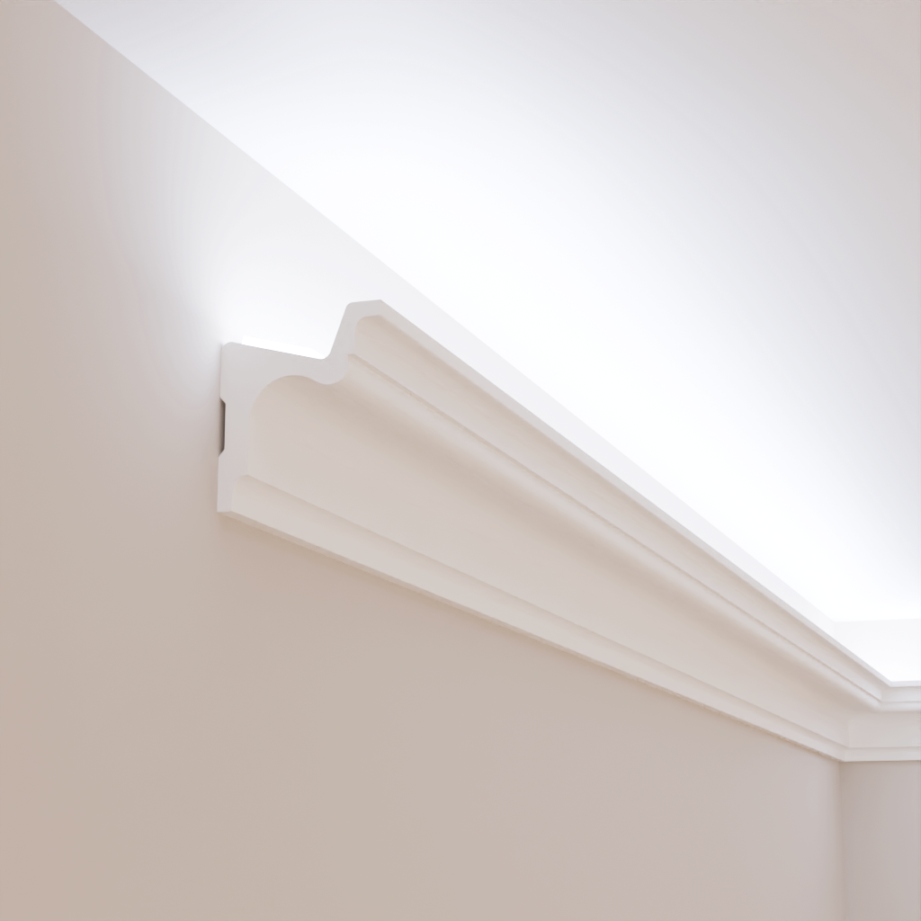 Карниз полиуретановый Gaudi Decor C 972 для LED освещения 53x45x2000 мм (25394346)