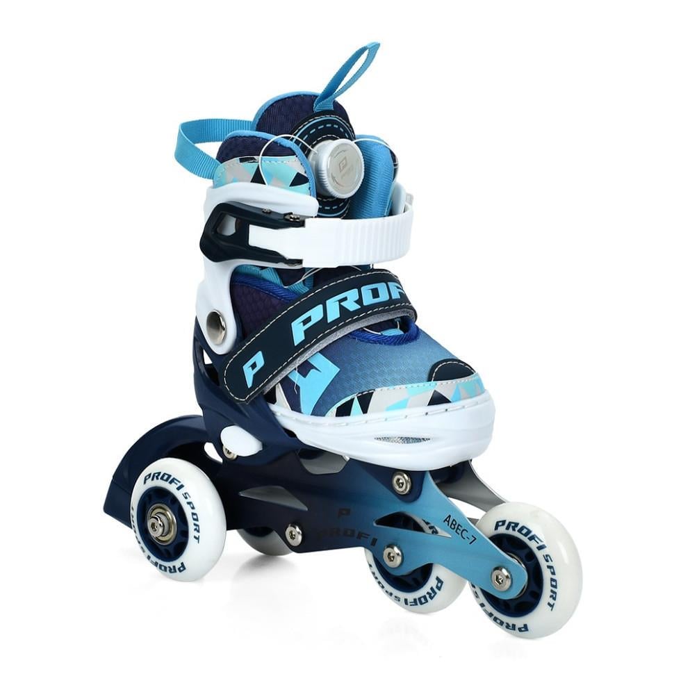 Ролики детские раздвижные A4156-XS-BL р. 27-30