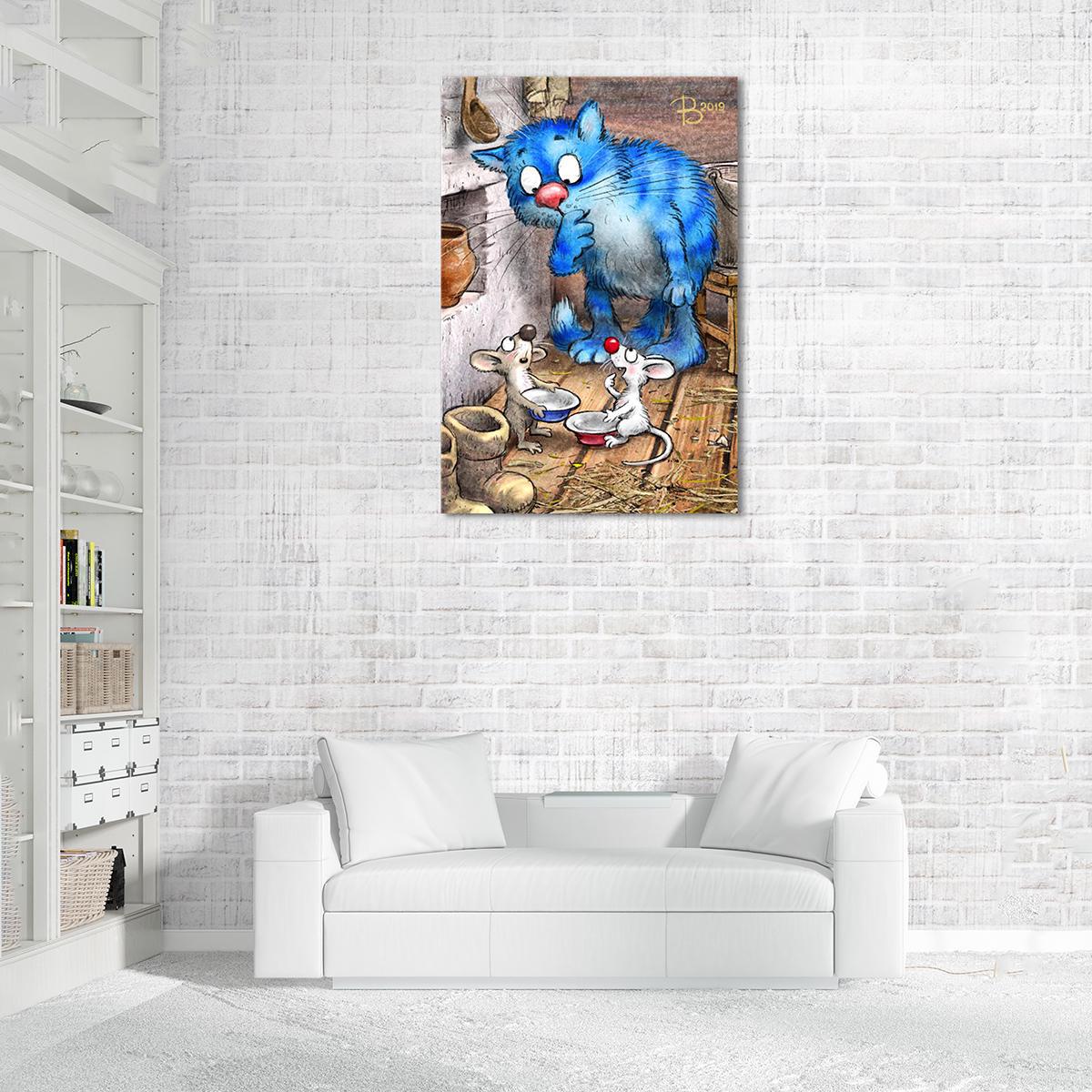 Модульна картина Ні крихти в роті 1 модуль 40х60 см Модульна картина Ні крихти в роті 1 модуль 40х60 см