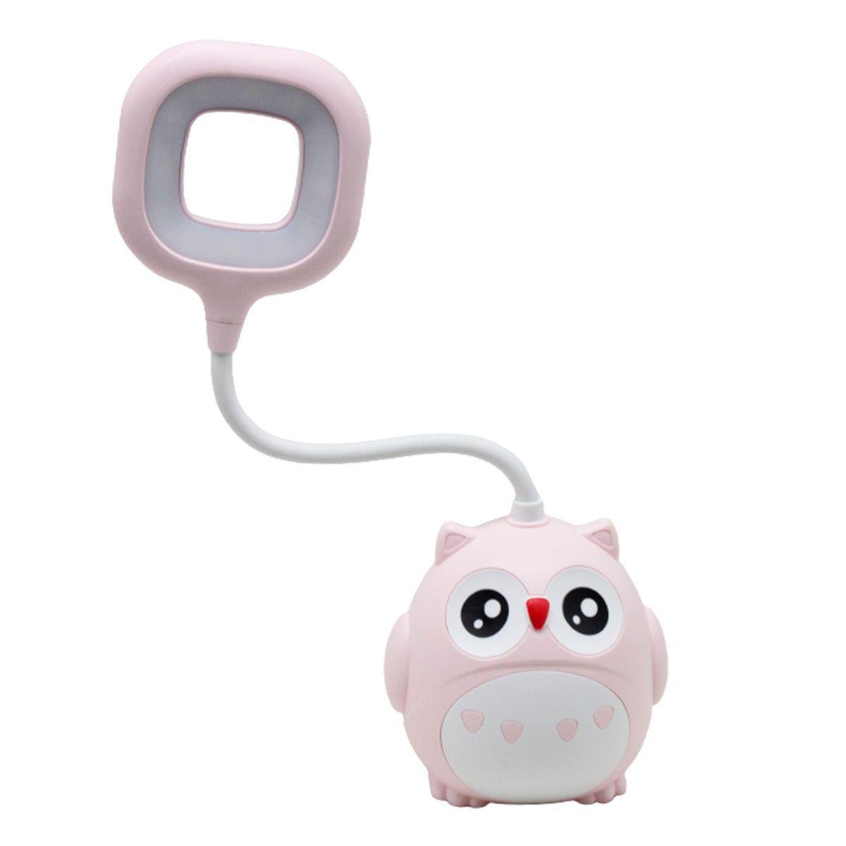 Лампа CHAO SHENG Сова Розовый (1-6-217008)