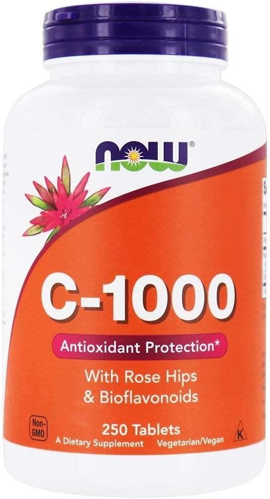 ᐉ Витамин С c шиповником биофлавоноиды Now Vitamin C-1000 with Rose NO ...